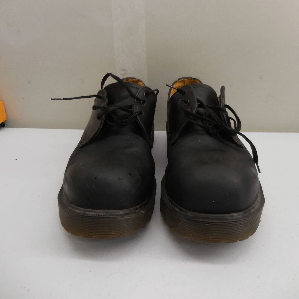 Vintage Dr. Martens Mens Black Original Made In England Oxford Shoes Size 8 90s - Picture 2 of 13